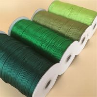 2mm Colours Green Chinese Knot Rattail Satin Cord Braided String Jewelry Findings Beading Rope 20Meters Lot Pipe Fittings Accessories