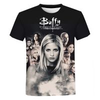 2023 Cool Fashion Casual Buffy The Vampire Slayer 3D Print T Shirt Men Women Short Sleeve Harajuku Streetwear Funny T-shirt Tops