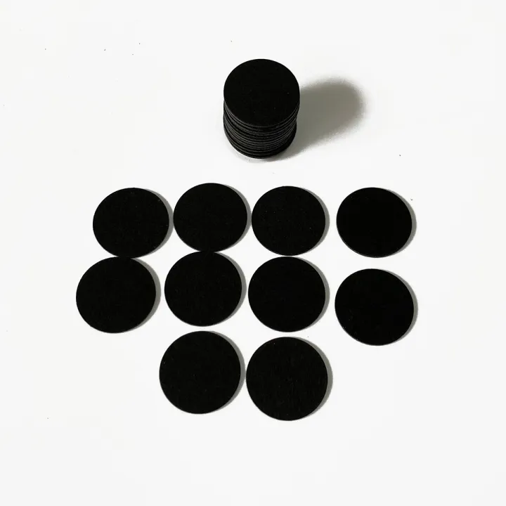 25Pcs Black Fibre Fiber Pool Cue Tip Pads Pad Between Tip And Ferrule