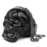 Luxury Designer Black Gold Halloween Skull บุคลิกภาพกระเป๋าถือ Crossbody กระเป๋า Tote ผู้หญิงไหล่ Bagshot