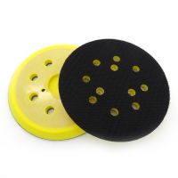 5 Inch 8 Holes Grinder Backing Pad Hook and Loop Sanding Disc Sandpaper Tray for Pneumatic Polishing Machine(4Nails)