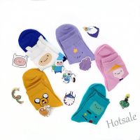 【hot sale】✙▩ D19 New Arrive Women Cute Adventure Time Streetwear Cotton Socks Unisex Soft Candy Color Breathable Socks