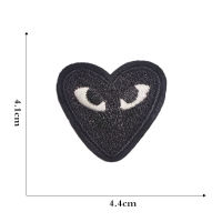 Embroidered Patches Applique Fashion badge eyes heart shaped