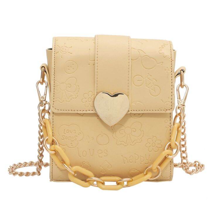 cod-bag-2021-new-trendy-fresh-messenger-embossed-chain-fashion-texture-solid-square