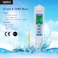 Tiga-Dalam-Satu เครื่องวัดค่า PH TDS 6 Pelbagai Fungsi ปากกาควบคุม EC Air Kualiti Pengesan Lampu Belakang Digital Paparan Konduktivimeter