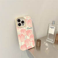 ภาพวาดสีน้ำมันดอกไม้โทรศัพท์กรณีสำหรับ iPhone 12 เคสทิวลิปสีชมพูสำหรับ iPhone 11ProMax ซองใส่โทรศัพท์ซิลิโคนแบบเต็มรูปแบบสำหรับ iPhone XR เคสทิวลิปสีชมพูแบบเต็มหน้าจอสำหรับ iPhone 13 เคสโทรศัพท์น่ารักสำหรับ iPhone X