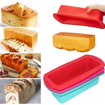 Silicone Loaf Pans Set of 2, Silicone Bread Baking Molds Pans, Rectangle Silicone Cake Baking Pan Mold Non-Stick Flexible for Baking, Toast Pan