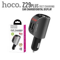 Hoco รุ่น Z29 Plus Car Charger 2USB+2 Socket With LCD !!. Car Charger 2USB+2 Socket With LCD ของแท้!!