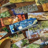 50pcs World Famous Paintings Decorative Stickers Book Van Gogh starry sky Material Scrapbooking Label Diary Art Journal Planner