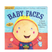 English original genuine indestructibles baby face waterproof non-toxic bitable infant toy book baby face 0-2 years younger