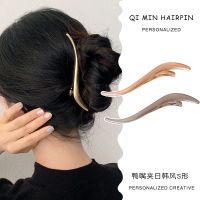 [COD] Duckbill clip and Korean style S-shaped hair female summer head ponytail chuck side headdress