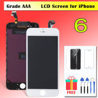 【✱2023 HOT✱】 SRFG SHOP จอ Lcd คุณภาพ Aaa สำหรับ Iphone 6หน้าจอ Lcd 6G จอสำรองแก้วดิจิตอลสัมผัส A1586 A1549สีดำ/สีขาวพร้อมการรับประกัน