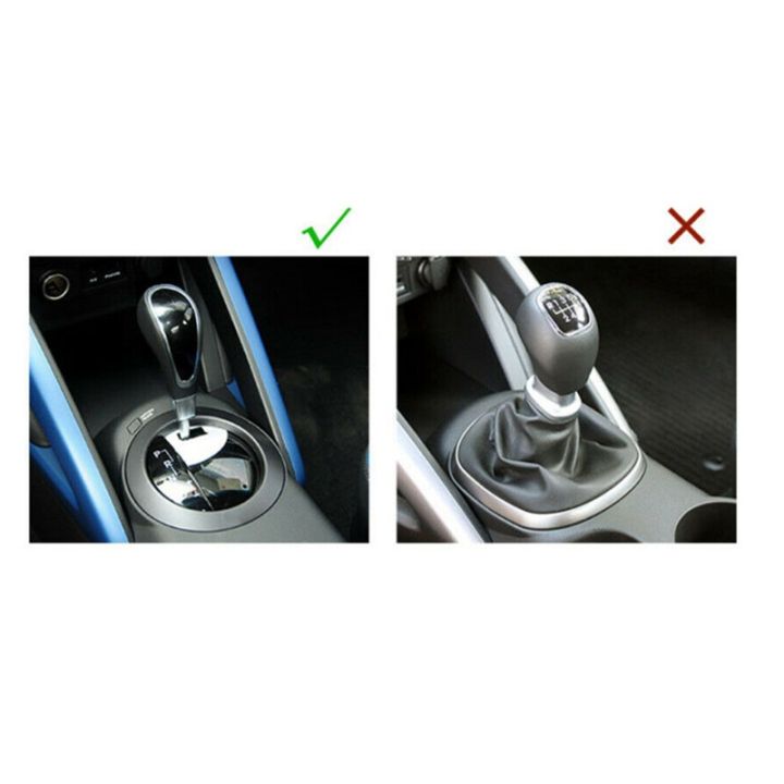 2piece-gear-shift-knob-cover-trim-shift-lever-decorative-cover-parts-accessories-for-hyundai-veloster-2011-2017-carbon-fibre