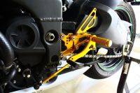 เกียร์โยง Rearsets ZX10 06-10 แบร์น Mothracing อลูมิเนียมเกรด 7075 T651 แบริ่งข้างละ2ตลับ สเแตนเลส(65) สีดำ