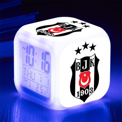 【Worth-Buy】 Dijital Saat Besiktas นาฬิกาตั้งโต๊ะนาฬิกาปลุก Led ดิจิทัลปี S Calar Saat