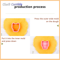 [Clark Carrida] อุปกรณ์อบแม่พิมพ์ที่กดบิสกิตแม่พิมพ์ที่ตัดคุกกี้8ชิ้น