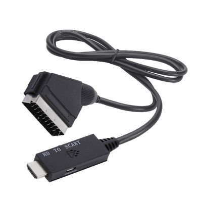 -Compatible to Scart Connection Cable 1M Audio/Video -Compatible to Scart HD Converter