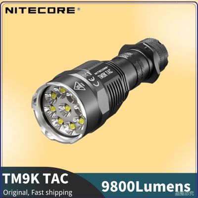 Nitecore TM9K TAC ไฟฉาย LED 9800 ลูเมนส์ 9 x CREE XP-L2 HD LED Type-C ชาร์จซ้ําได้ สําหรับไฟกลางแจ้ง