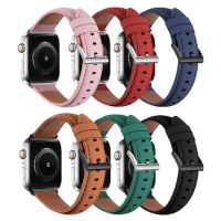 ✓ Genuine leather strap for Apple Watch band 40mm 38mm 44mm 42mm wrist belt Watchtband for iwatch Series 6 SE 5 4 3 2 bracelet