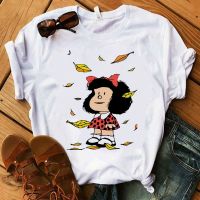 【Feb】 Women 39;s T-shirt Mafalda Cartoon Fashion Print T-shirt Ladies Casual Harajuku Graphic T-shirt Short Sleeve Kawaii Tshirt Female