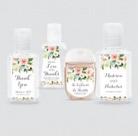 hot！【DT】❅  Pieces Custom Hand Sanitizer Stickers Wedding Bottle Labels Birthday Anniversary Lables pieces