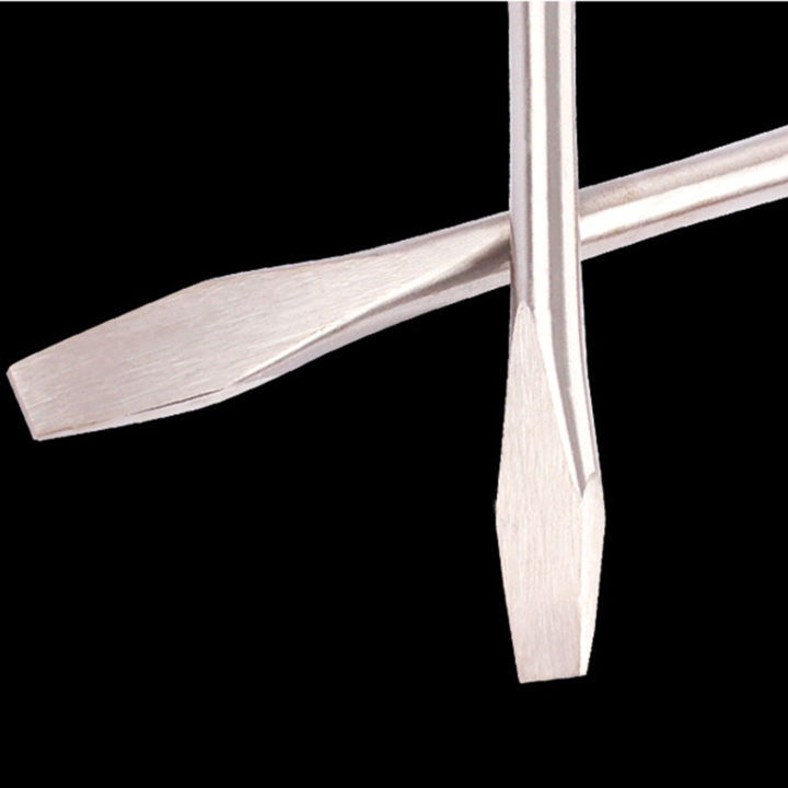 เครื่องมือไขควงซ่อมแซมใบมีดแบนทำจากอัลลอยด้ามไม้ประหยัดแรง