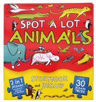 [In Stock] Spot a Lot of Animals - Book and Jigsaw (หนังสือนิทานภาษาอังกฤษ นำเข้าจากอังกฤษ ของแท้ไม่ใช่ของก๊อปจีน English Childrens Book / Genuine UK Import / NOT FAKE COPY)