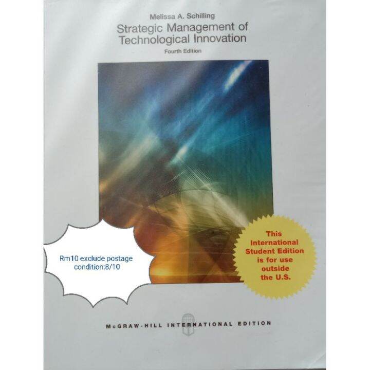 SECONDHAND BOOK/ STRATEGIC MANAGEMENT OF TECHNOLOGICAL INNOVATION ...