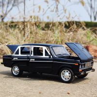 1/24 LADA โมเดลรถโลหะผสม2106แบบจำลองของเล่นโลหะเหล็กหล่อแบบจำลองสูงรถคลาสสิกยานพาหนะโมเดลของขวัญสำหรับเด็กเก็บสะสมไฟเสียง