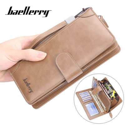 Baellerry Men Long Wallets Style Card Holder Male Purse Quality Zipper Large Capacity Big Brand Luxury Wallet For Men