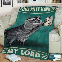 (Multi size available in stock)  Your Butt Napkins My Lord Custom Flannel Throw Blanket Personalized Blankets for Sofa Gift Customized DIY Print on Demand  (Free personalized design available)