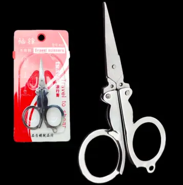 Folding Scissors Pocket Travel Small Crafts Sharp Blade Emergency