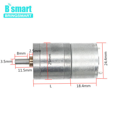 【Worth-Buy】 Bringsmart มอเตอร์เกียร์ดีซี6V แรงบิดสูง Jga25-310,มอเตอร์เกียร์ลดชิ้นส่วนไมโครมอเตอร์แรงบิดสูง6V แบบ Diy