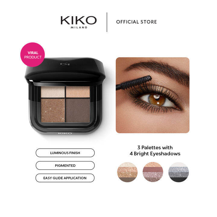 KIKO Milano Bright Quartet Eyeshadow Palette Lazada PH