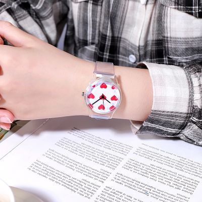 READY woman watch cute simple transparent watch casual small fresh watch jelly watch