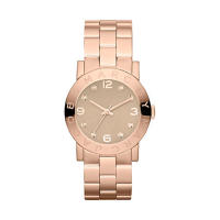 Marc by Marc Jacobs 36mm Womens MBM3221 Analog Display Analog Quartz Rose Gold Watch