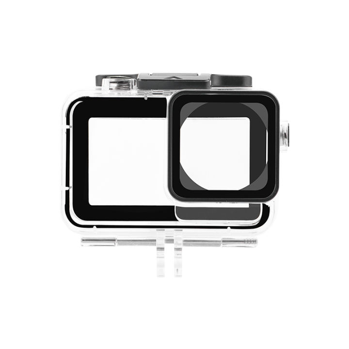 โปร่งใสสำหรับ-dji-action4-3ซองกันน้ำเคสดำน้ำกล้อง40เมตรอุปกรณ์ถ่ายภาพใต้น้ำ