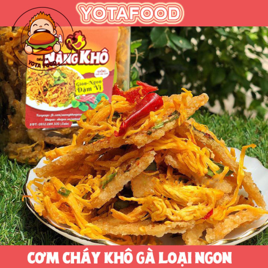 Cơm cháy khô gà loại 1  giòn ngon - đậm vị  yotafood - 500gr - ảnh sản phẩm 1