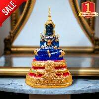 {ABIG-06}พระแก้วประจำวันเกิด สีฟ้า ขนาดหน้าตัก 3 นิ้ว งานสูง 18 cm เนื้อเรซิ่นอย่างดี แข็งแรงทนทาน ผ่านพิธีพุทธาภิเษกมาแล้ว บูชาเสริมอำนาจบารมี