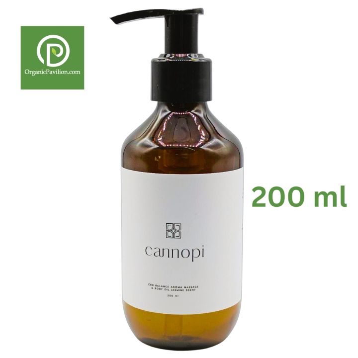 cannopi-ผลิตภัณฑ์น้ำมันนวดบำรุงผิวกาย-กลิ่นมะลิ-c-b-d-balance-aroma-massage-amp-body-oil-jasmine-scent-200-ml