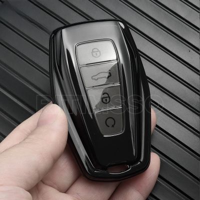 dfthrghd TPU Car Remote Key Case Cover Holder Shell For Geely Emgrand X7 EX7 Coolray 2019-2020 Auto Styling Fob Accessories