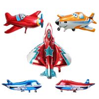 【DT】hot！ Airplane Foil Balloons Plane Globos Aircraft Ballon Warplanes Inflatable toys Birthday party Childrens Gifts Baby shower