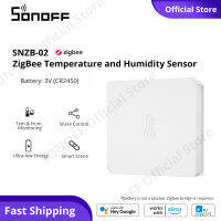 SONOFF SNZB-02 Zigbee เซนเซอร์ อุณหภูมิ / ความชื้น เครื่องตรวจจับ Zigbee เซนเซอร์อัจฉริยะ eWeLink APP ตรวจสอบสภาพแวดล้อม ตรวจสอบข้อมูลจากระยะไกล ต้องการเกตเวย์ Sonoff Zigbee