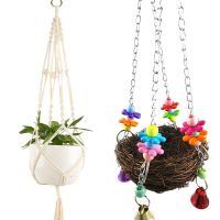 [Like Activities] Macrame แขวนตะกร้าหม้อ Macrame แขวนผนัง PlanterHanger ในร่มกลางแจ้ง ForGarden ตกแต่งแอมป์; ตะกร้าหวาย