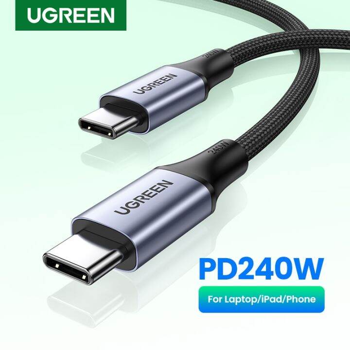 ugreen-240w-usb-c-to-usb-type-c-cable-ultra-fast-charging-cable-pd-240w-fast-charger-5a-usb-c-for-xiaomi-macbook-ipad-usb-c-cables-converters