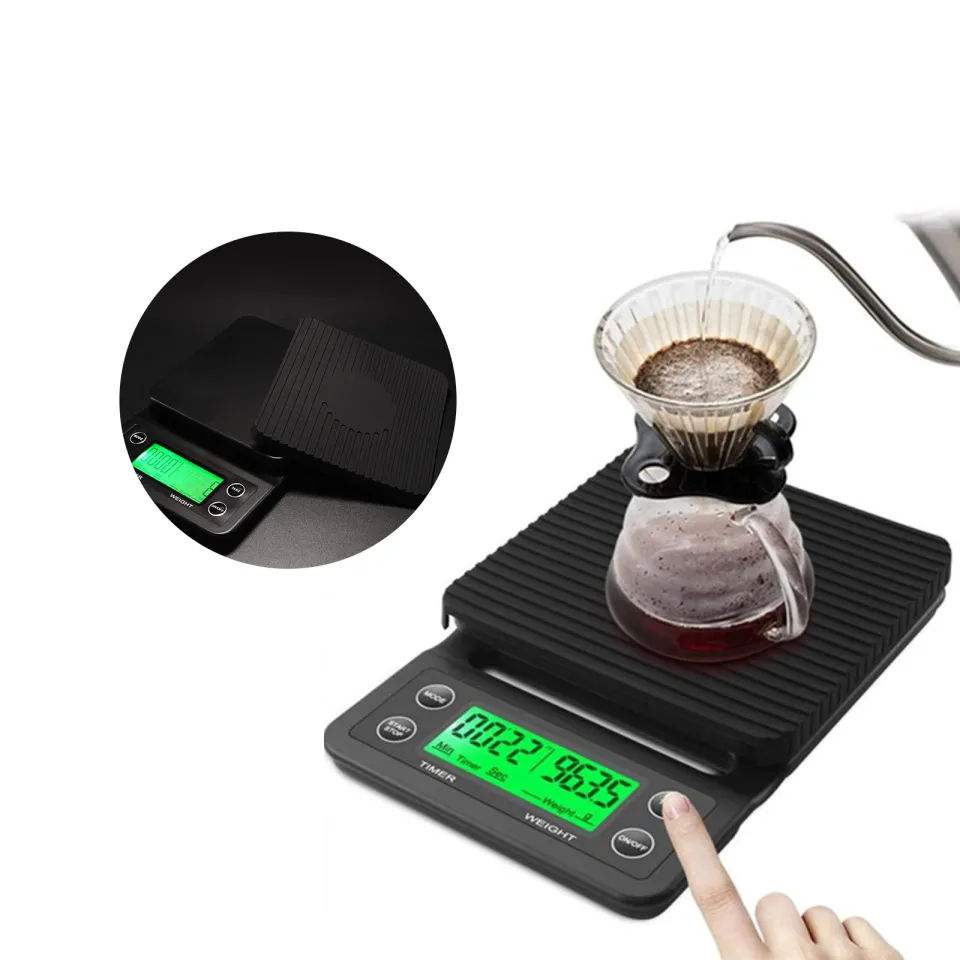 1pc Black Precision Coffee Dropping Scale 0.1g Coffee Dropping