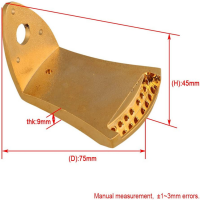 Golden 8 String Mandolin Tailpiece Rectangle Instrument Accessories Part