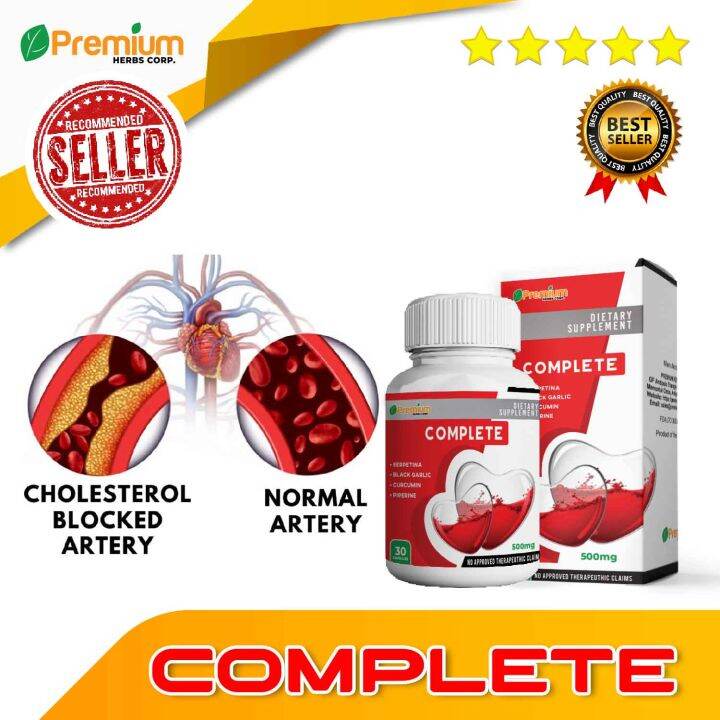 Complete Supplement (30 Capsules) with Serpentina Black Garlic Curcumin