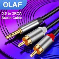 Olaf 3.5mm Jack To RCA Cable 1 RCA Male To 2 RCA Male Audio Cable Splitter For TV PC Amplifier DVD Speaker Audio Auxiliary Cable