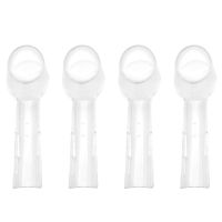 4pcs For Oral B Electric Toothbrush Heads Protective Cover For Braun Tooth Brush Heads lids stand Holder Travel Case Keep Clean